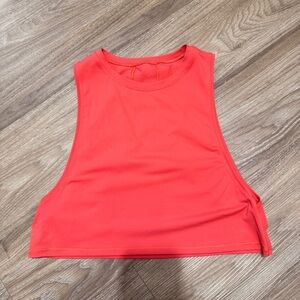 lululemon athletica Vibrant Coral Muscle Tee